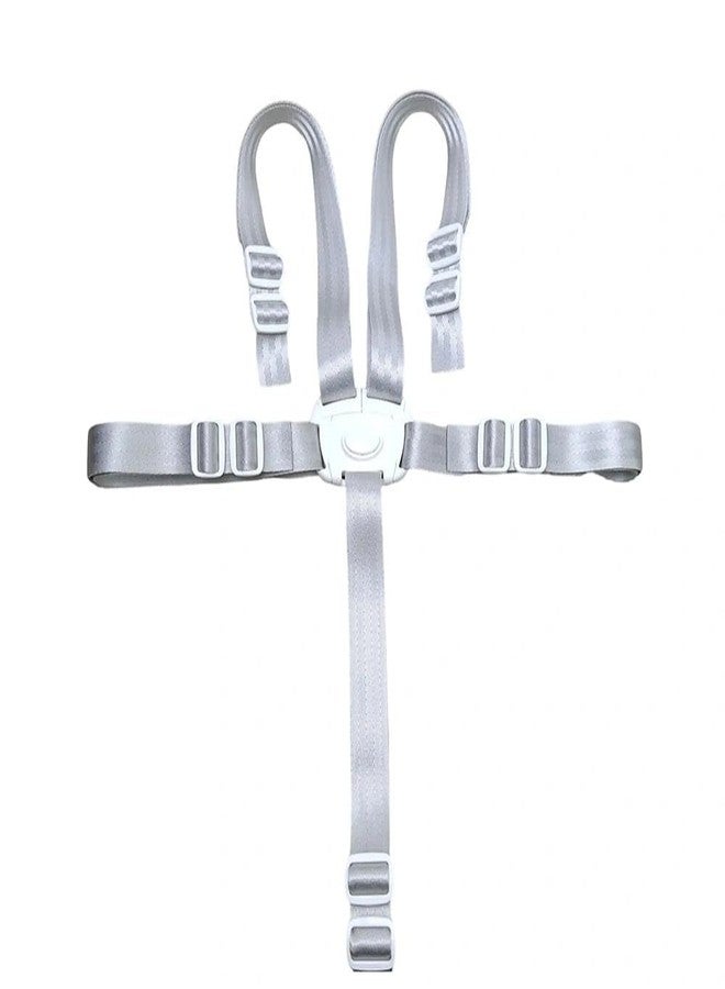 brougetme Universal 5-Point Harness Replacement Straps - Adjustable, Washable Safety Belt Compatible with High Chairs & Strollers, Secure Baby & Toddler Seating - Image 1